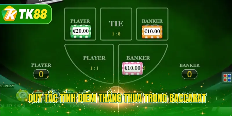 Quy tắc tính điểm thắng thua trong Baccarat